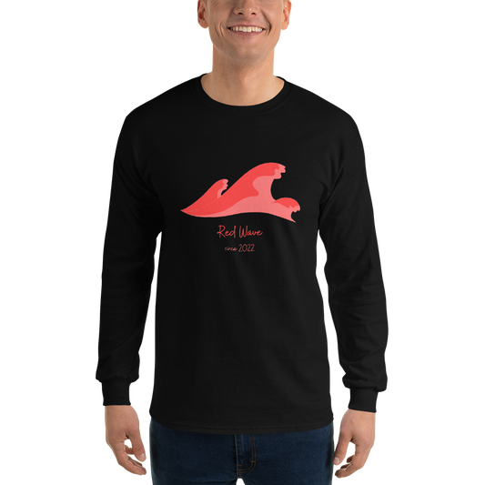 'Red Wave' Long Sleeve Shirt