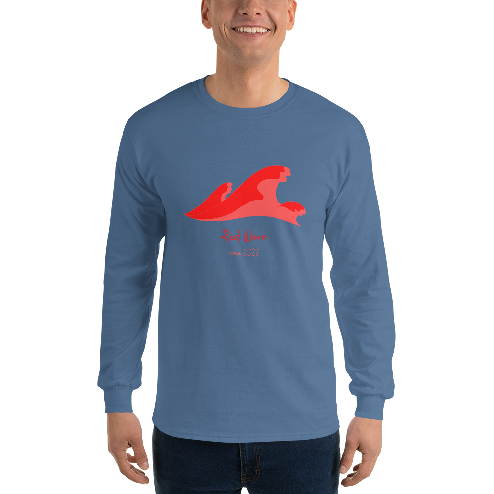 'Red Wave' Long Sleeve Shirt