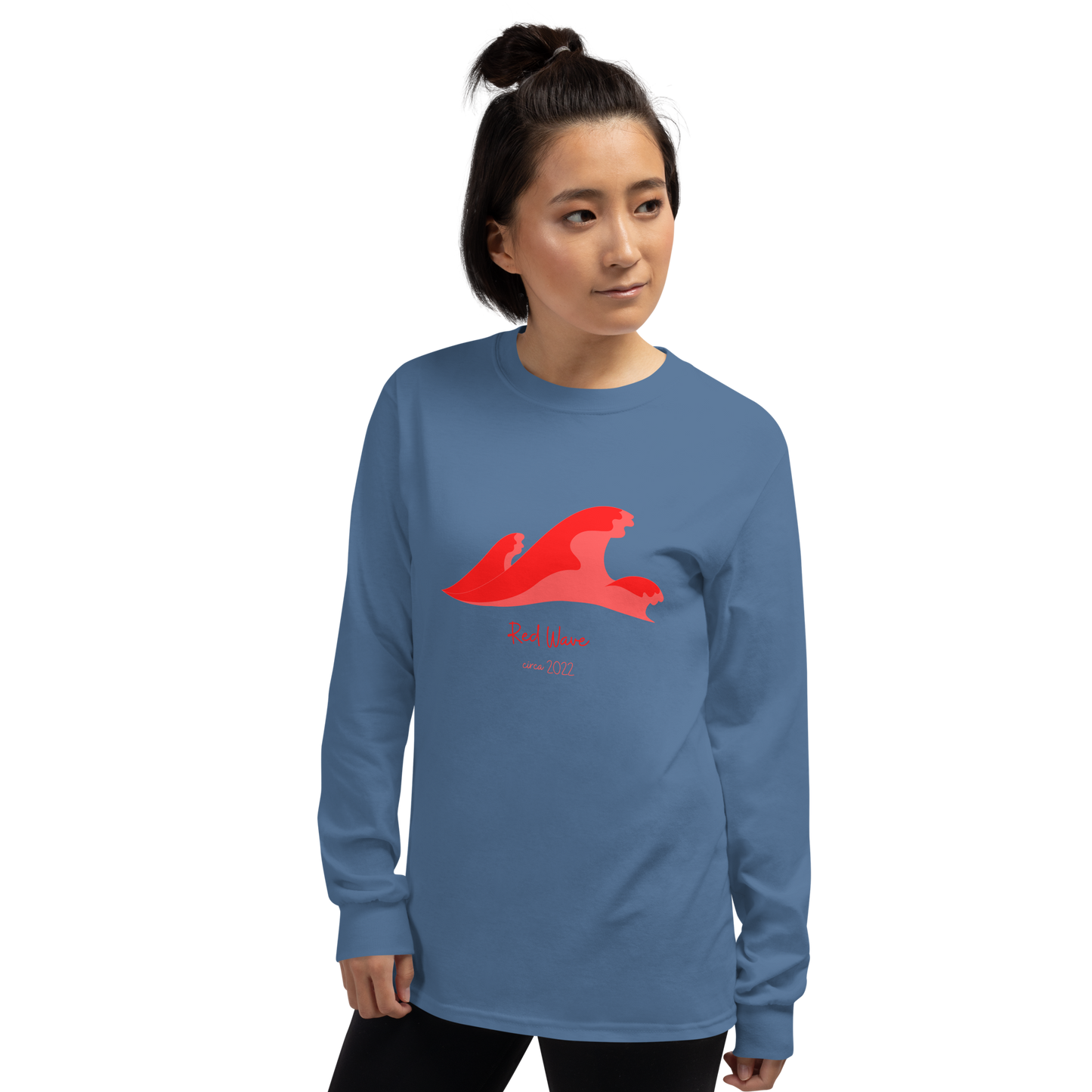 'Red Wave' Long Sleeve Shirt