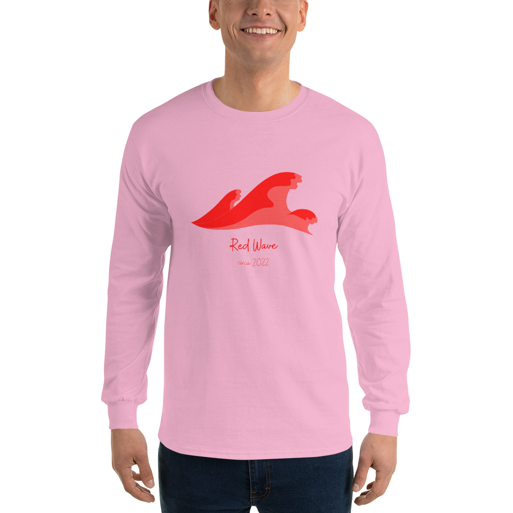 'Red Wave' Long Sleeve Shirt