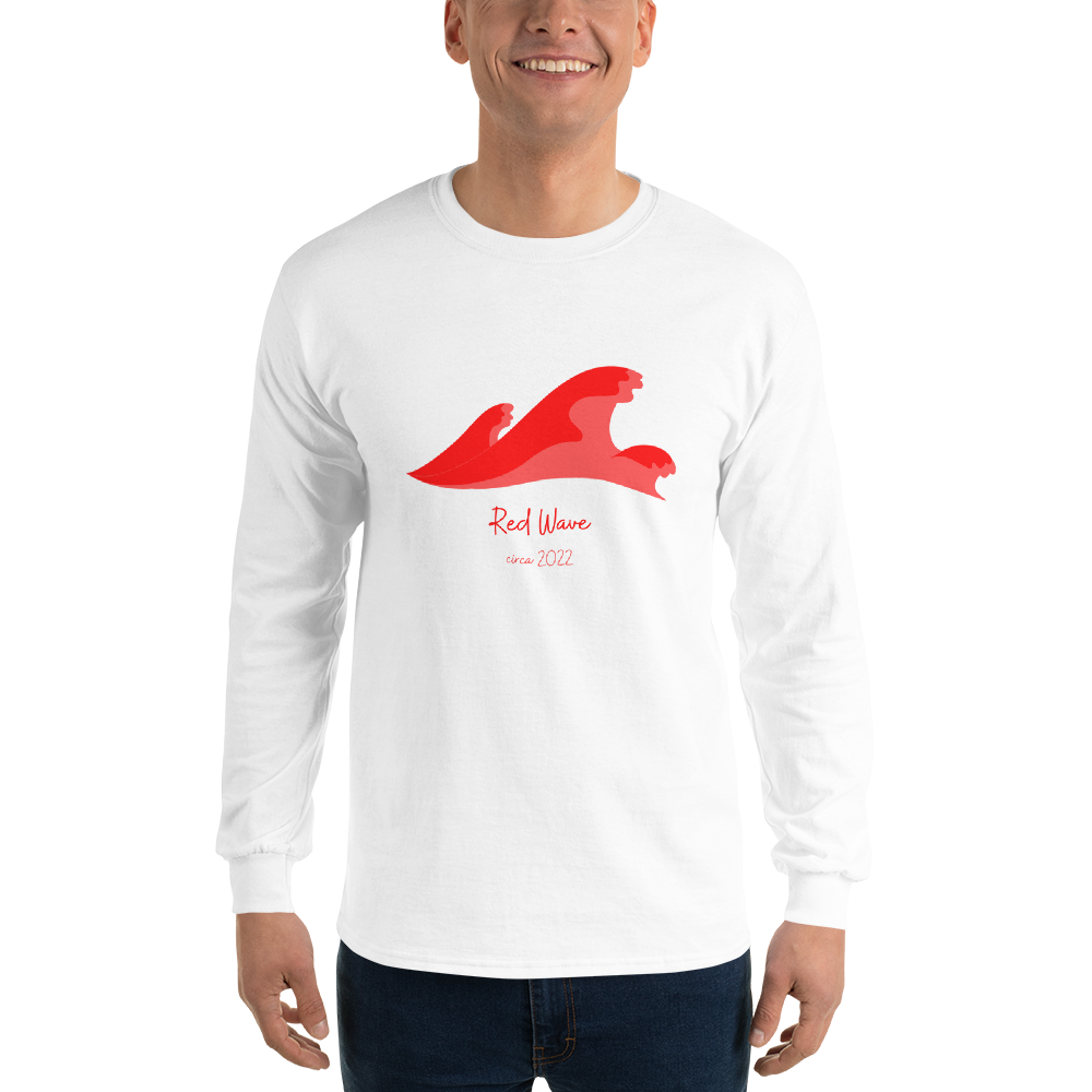 'Red Wave' Long Sleeve Shirt