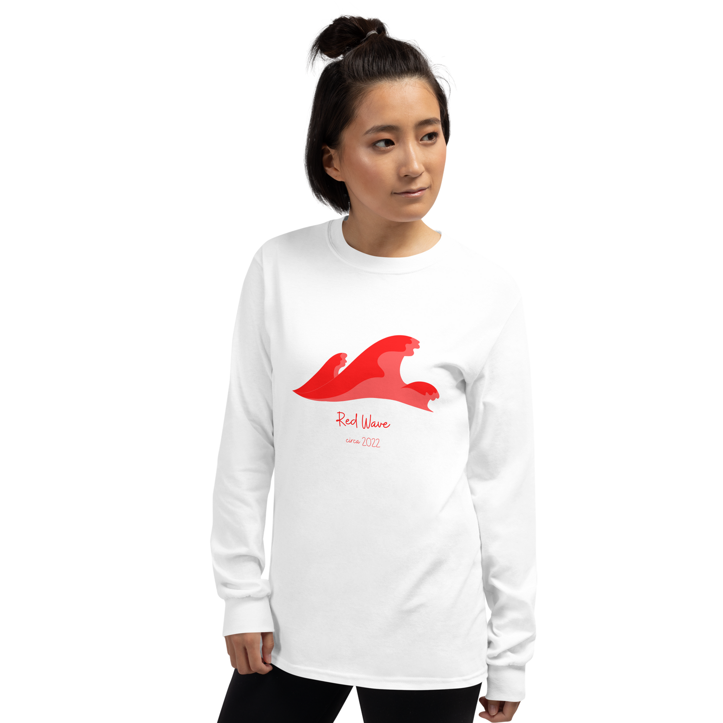 'Red Wave' Long Sleeve Shirt