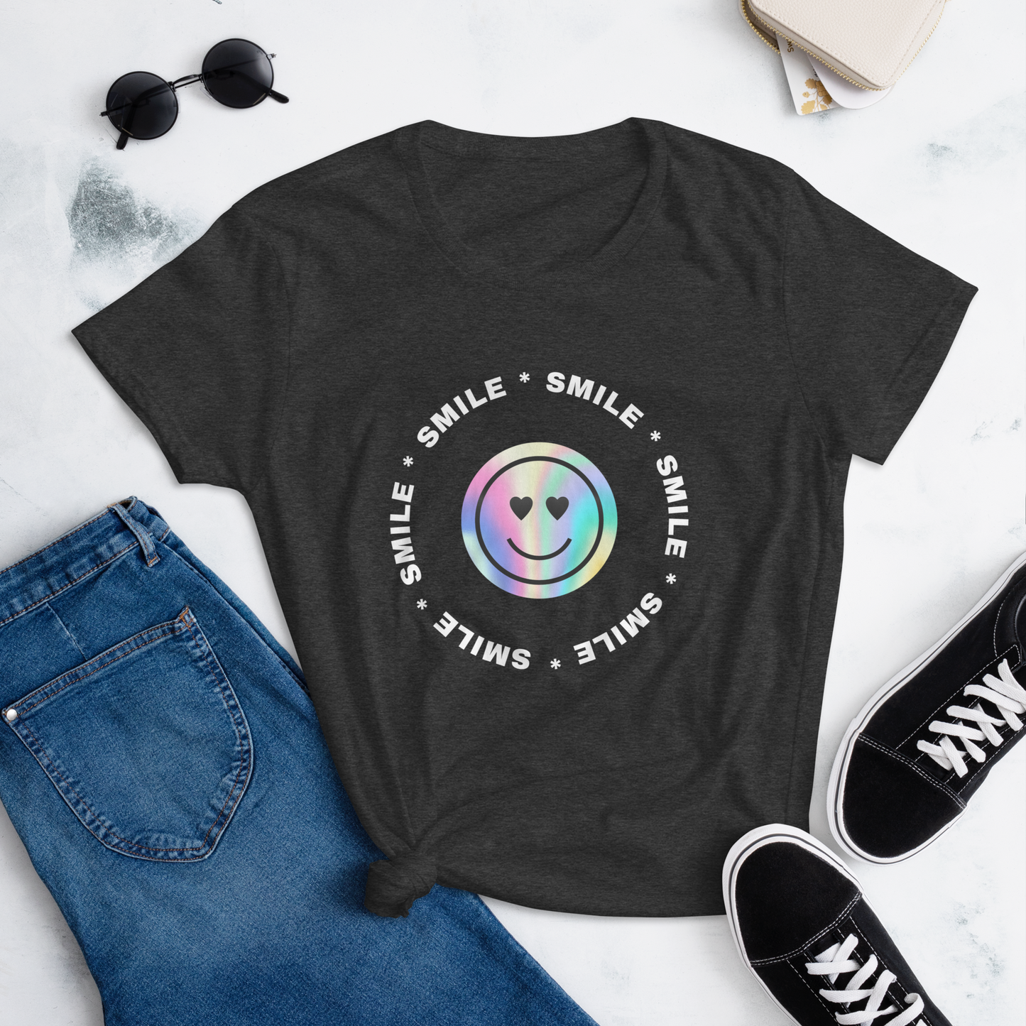 Women's 'Smile' Fashion Fit Tee